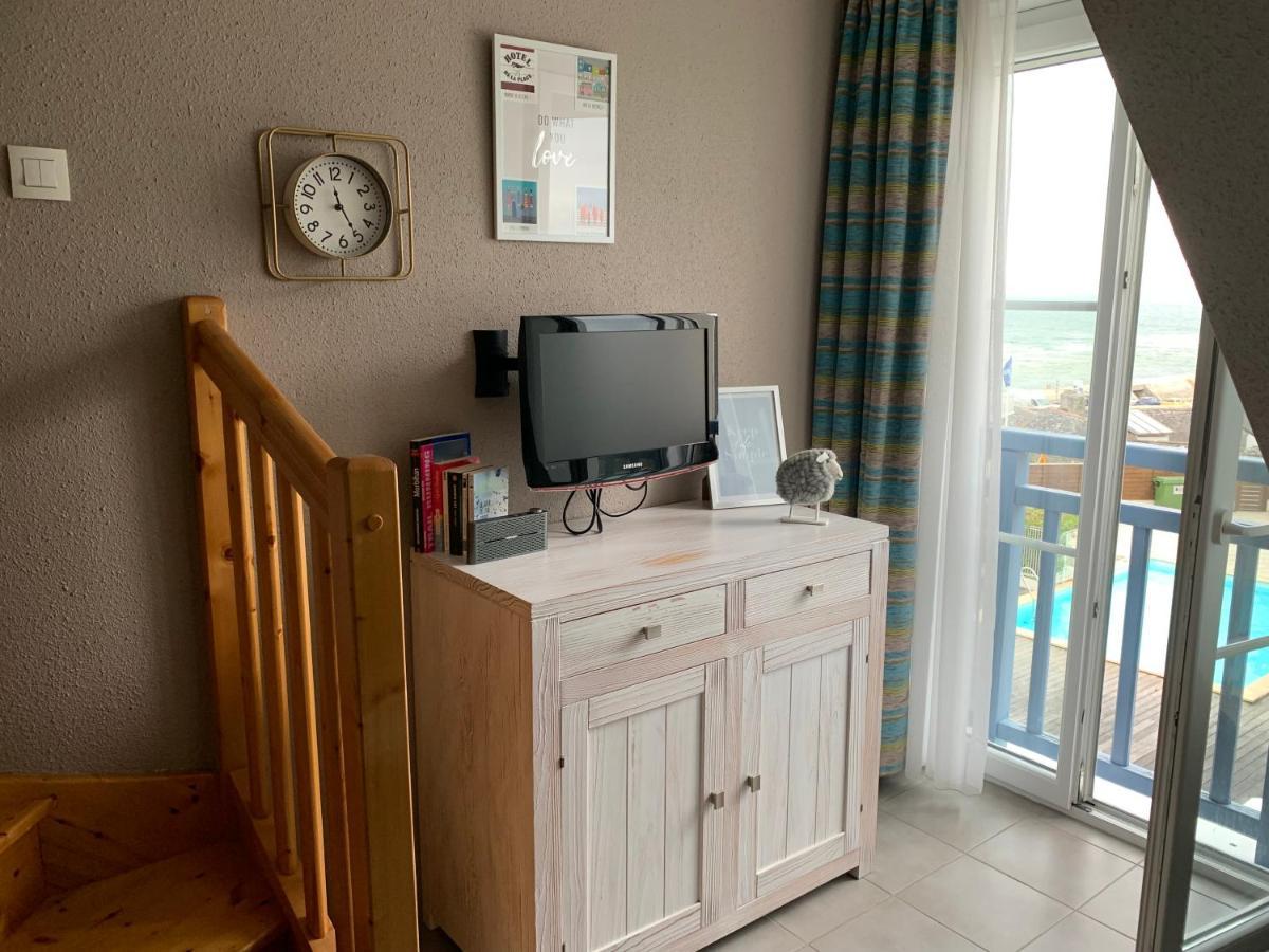 Duplex Vue Mer - Plage A 100M- 4 Lits - Parking Sous Sol 奥迪耶纳 外观 照片